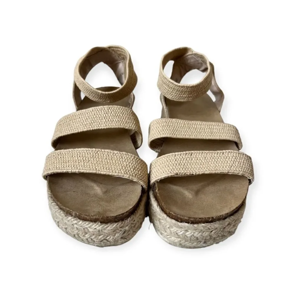 Esprit Beige Gigi Rope Platform Espadrille